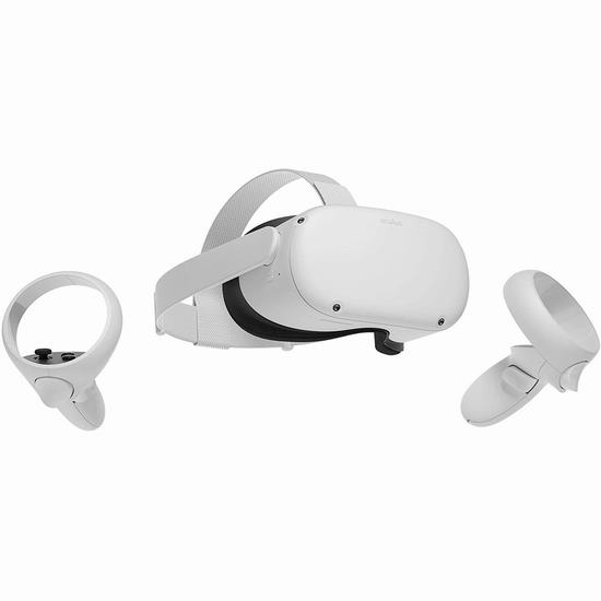 Oculus Quest 2 六自由度 第二代VR头显一体机+2个游戏套装8.7折 459.96加元包邮！无需电脑，随时随地玩游戏！