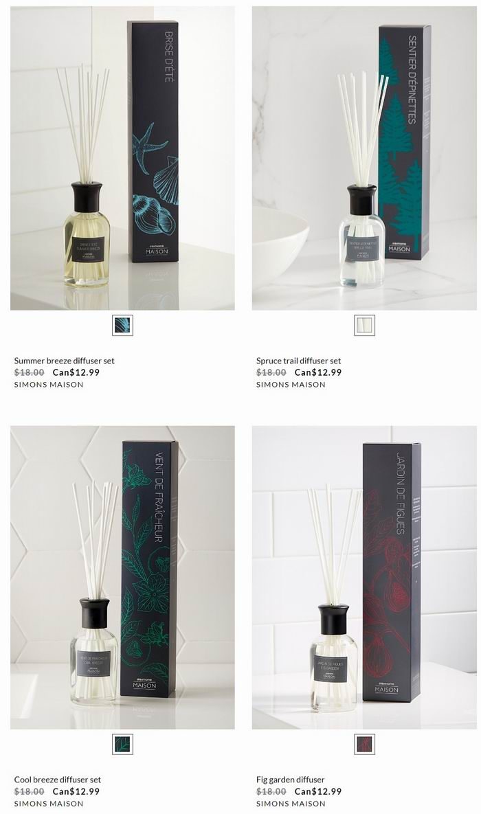 生活需要仪式感 ！精选Simons 小众家居香薰用品 7.2折 6.99加元起+满立减25加元！