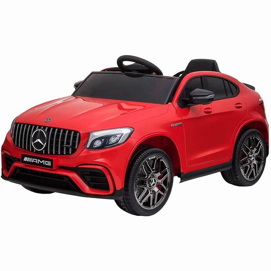  Aosom 奔驰官方授权 梅赛德斯AMG GLC63s轿跑 儿童电动车 328.99加元包邮！购2台单价降为180.94加元！