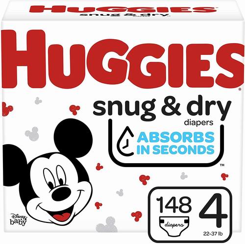  Huggies Snug & Dry Size 1-6 好奇婴幼儿纸尿裤6.9折 22.58加元包邮！