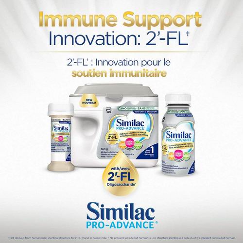  Similac Pro-Advance 婴儿非转基因液体奶 Step 1/2 16x235毫升 50.34加元（原价 59.99加元）