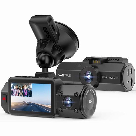  Vantrue N2S 4K超高清 双镜头 夜视行车记录仪 229.99加元限量特卖并包邮！