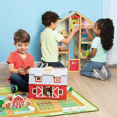  Melissa & Doug 木质可折叠谷仓玩具 7.9折 50加元，原价 63.46加元，包邮