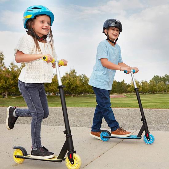 GOTRAX KX5 炫酷LED踏板儿童滑板车6.6折 39.99加元限量特卖并包邮！3色可选！