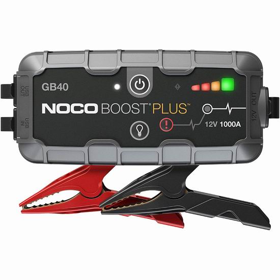  居家必备！NOCO Boost Plus GB40 1000A 汽车紧急启动电源6.2折 127.5加元包邮！