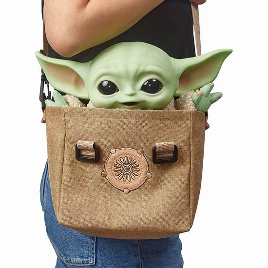 金盒头条：历史新低！Star Wars 星球大战 曼达洛人 The Child 尤达宝宝玩偶手办+挎包套装 34.79加元！