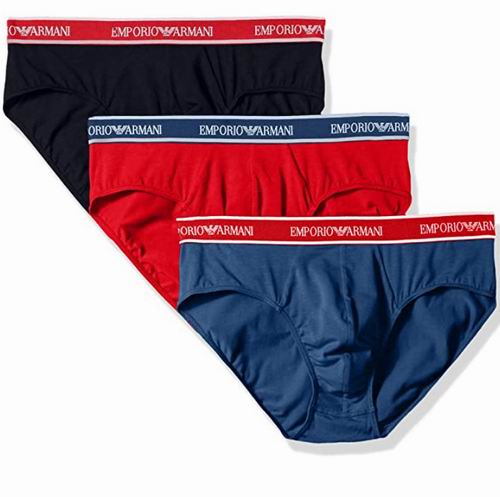  Emporio Armani 男士纯棉内裤 3件套 41.26加元（S码），原价 58.9加元，包邮