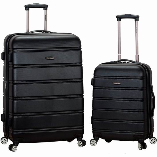  Rockland 20寸+28寸 硬壳可扩展拉杆行李箱5.2折 91.62加元包邮！