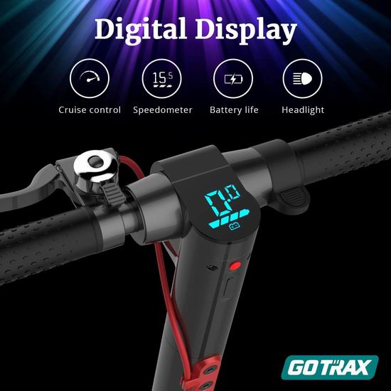 历史新低！GOTRAX GXL V2 36V 可折叠 通勤电动滑板车5.1折 299.99加元包邮！黑红2色可选！