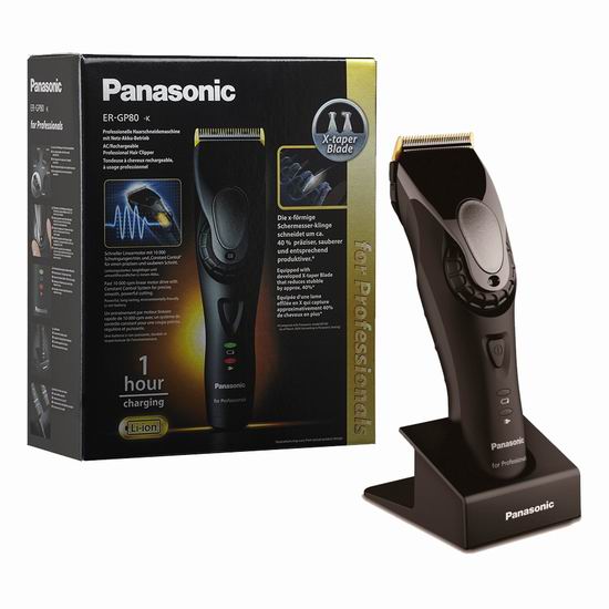  Panasonic 松下 ER-GP82 专业级 钛合金刀头 充电式 电动理发器6.9折 275加元！带来专业级理发体验！