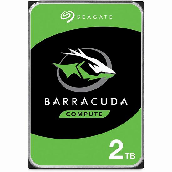  Seagate 希捷 BarraCuda 酷鱼 2TB 台式电脑机械硬盘  59.99加元包邮！