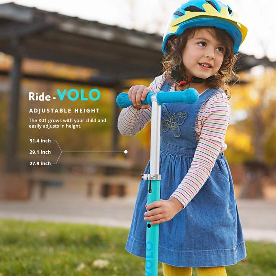 RideVOLO K01 炫酷LED 儿童三轮滑板车6.8折 54.99加元（原价 79.99加元）！