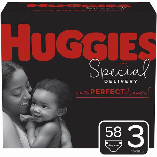  Huggies 好奇 Special Delivery Size 2-3 婴儿纸尿裤（58-66片装） 17.94加元！