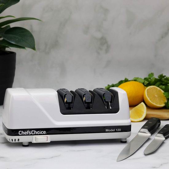  Chef'sChoice 120 Diamond Hone 三段式专业电动磨刀器7折 137.4加元包邮！