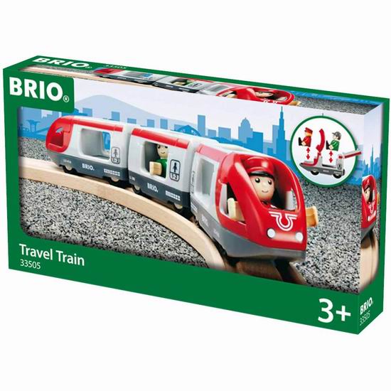  历史新低！皇室玩具 BRIO 经典火车系列 33505 旅行火车套装5.3折 15.89加元！