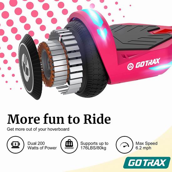 GOTRAX NOVA 双电机 体感平衡车6.5折 149.39加元包邮！3色可选！