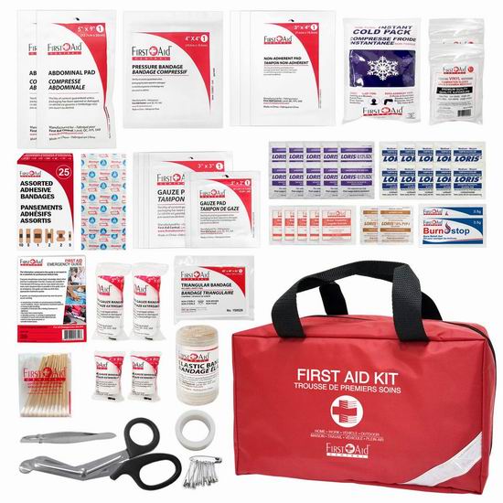  历史新低！Firstaidcentral 便携式110件套医用急救包6.4折 17.89加元！