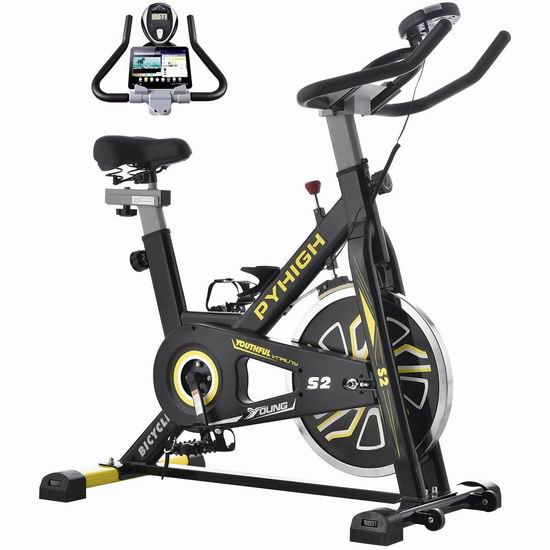  PYHIGH 家用静音健身自行车6.5折 234.59加元限量特卖并包邮！