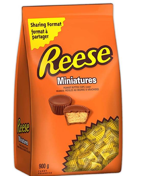  Reese 巧克力糖果花生酱杯 900克 10.42加元（原价 15.99加元 ）