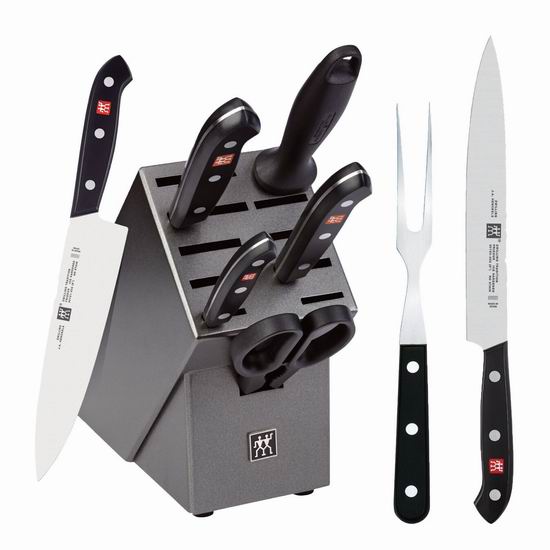  今日闪购：Zwilling 双立人 Tradition 不锈钢刀具7件套4.3折 224.99加元包邮！送价值143加元刀叉2件套+玻璃保鲜盒2件套！