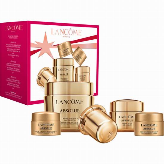  手慢无！Lancome 兰蔻 菁纯臻颜面霜超值装 变相225加元（价值486加元）！假日套装1.2折！