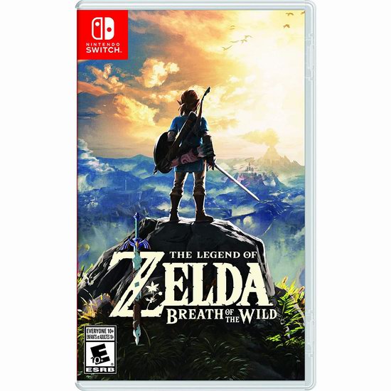  《The Legend of Zelda: Breath of the Wild 塞尔达传说 旷野之息》Switch版游戏 54.96加元（原价 79.99加元）