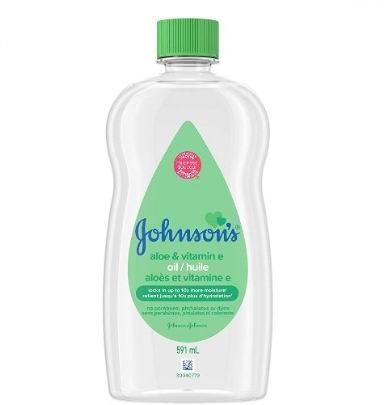  Johnson's 强生婴儿油 含芦荟维生素E矿物油 591毫升 6.43加元