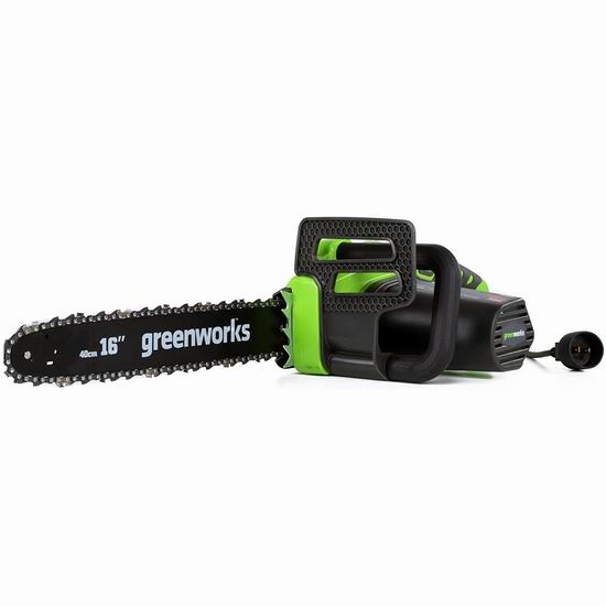  历史最低价！Greenworks 16英寸 12安培 有线电锯7.5折 74.99加元包邮！