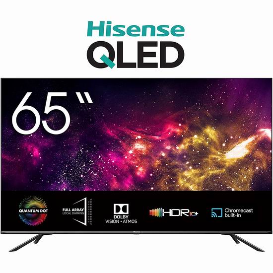  历史新低！Hisense 海信 65Q8G 65英寸 4K ULED超画质 量子点 安卓智能电视 898加元包邮！