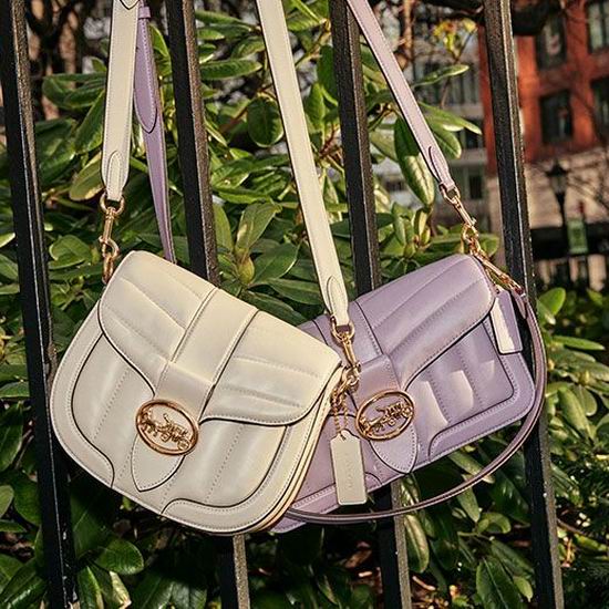  Coach Outlet精选 Georgie系列腋下包、马鞍包、钱包3.5折起+额外8.5折+送价值18美元口罩+包邮！低至$58.9！
