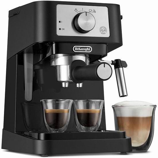  DeLonghi 德龙 EC260BK Stilosa 意式浓缩咖啡机 119.98加元（原价 149.99加元）+包邮！