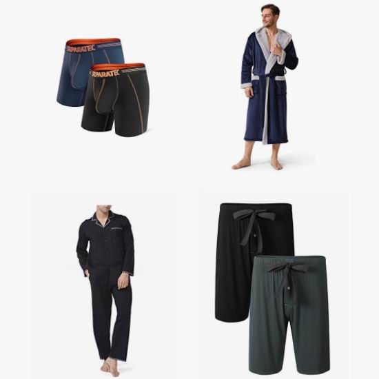  金盒头条：精选多款 DAVID ARCHY 男式睡衣、睡裤、内裤、浴袍、T恤等6.7折起！