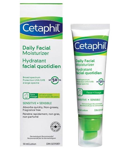  皮肤科医生推荐！Cetaphil丝塔芙 保湿面霜 SPF15  50毫升  10.87加元（原价 17.49加元）