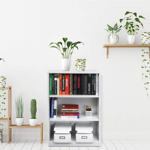  Furinno Jaya简易三层书架 69.16加元，原价 92.99加元，包邮