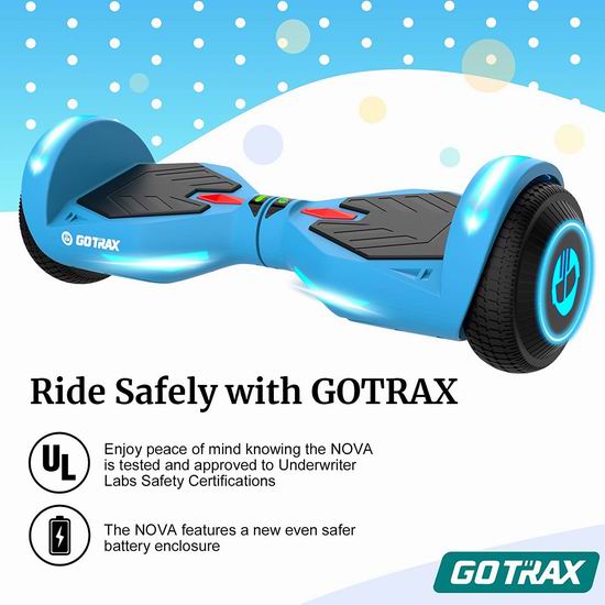  GOTRAX NOVA 400W 双电机 体感平衡车 137.49加元包邮！