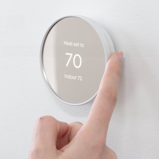 Google Nest Thermostat 高颜值 家用智能温控器7.8折 139.99加元包邮！2色可选！