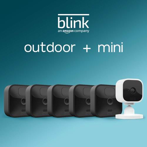  史低价！All-new Blink 室内+室外 家用高清安防 智能摄像头5件套 5.4折 288.98加元