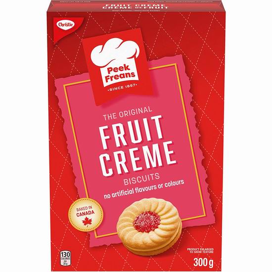  Christie Peek Freans Fruit Creme 水果饼干（300克）3.9折 1.88加元！