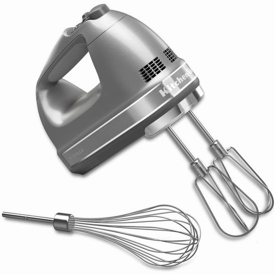 近史低价！KitchenAid KHM7210CU 7速 手持式搅拌器6.3折 69.99加元包邮！