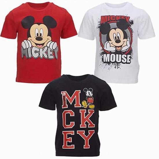  Disney 男童米奇老鼠T恤 3件套 19.99加元，每件6.66加元