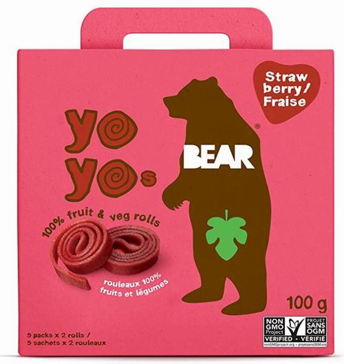 BEAR 小熊天然水果yoyo卷  5 X 2 Rolls   5.69加元，4种味道可选！
