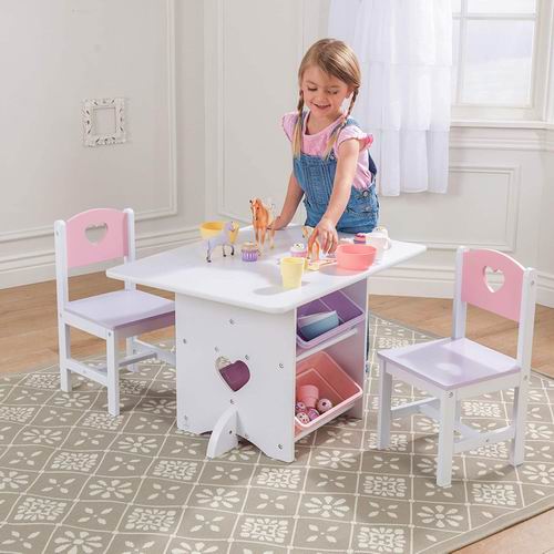  KidKraft 儿童爱心桌椅套装 7.5折 159.07加元（原价 212加元）