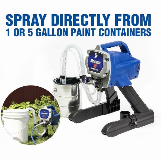  DIY油漆利器！Graco Magnum 262800 X5 内外墙喷涂油漆 电动无气喷涂机 405.95加元包邮！