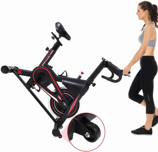 DMASUN 40磅飞轮 高品质家用动感健身自行车 399.99加元包邮！