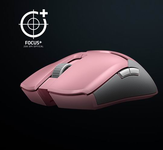  Razer Viper 毒蝰 粉晶 超轻有线游戏鼠标  88.77加元，原价 109.99加元，包邮