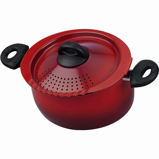  超级白菜！历史新低！Bialetti 07550 5.5夸脱 时尚红色椭圆汤锅1.2折 10加元清仓！