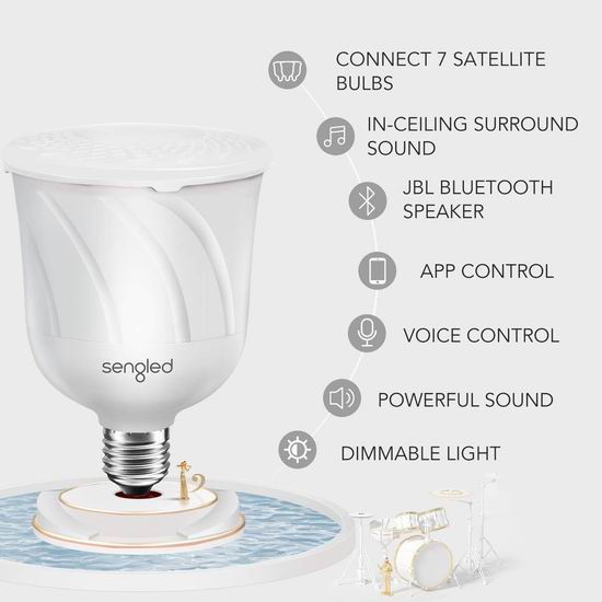  白菜价！历史新低！Sengled C01-BR30SW 可调亮度 WiFi蓝牙音箱/LED智能节能灯2.2折 5.99加元清仓！