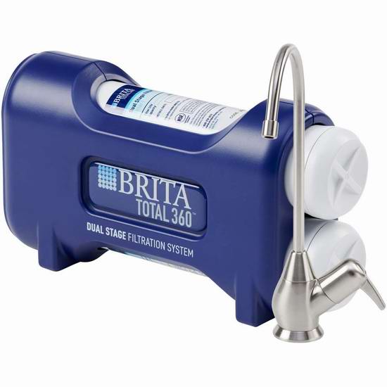  历史新低！Brita 碧然德 Total360 BRDTSS 家用二级水过滤系统5.6折 90.91加元包邮！