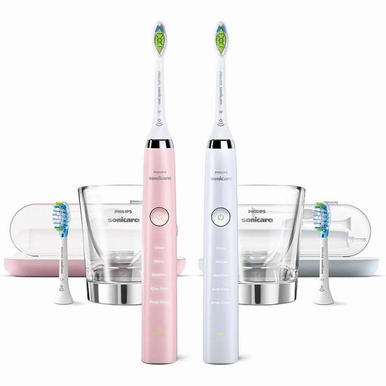  历史新低！Philips 飞利浦 Sonicare HX9361/69 智能电动牙刷2件套5折 200加元包邮！Costco同款促销价266加元！