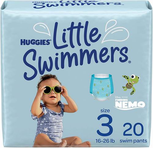 同类产品销售第一！Huggies 好奇婴儿游泳尿布 20个装 10.44加元，每个仅0.52加元